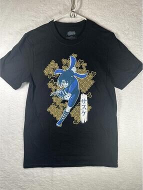 Naruto Shippuden Mens Shirt Sasuke Attack Anime Mens Small 2002 Vintage